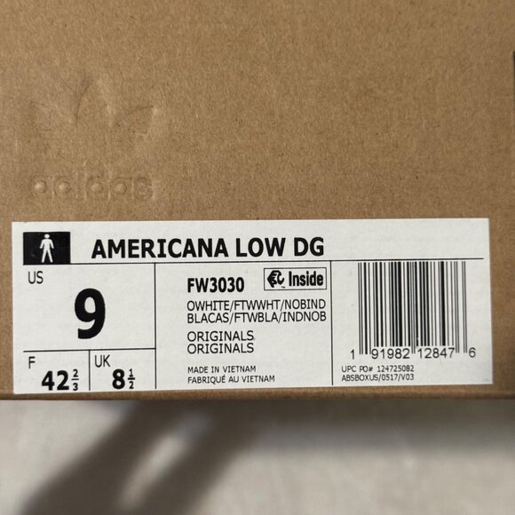 Adidas Americana Low DG Donald Glover Sneakers White & Off-White Men Sz 9 Canvas - Picture 4 of 11